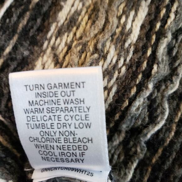 ROUND TREE & Yorke multi colored stripe sweater XL black green and white - Picture 6 of 6